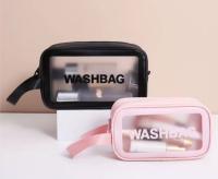 1-4 Uds Bolsas Neceser Transparente para Viaje, 26x15x10cm, Neceser de Viaje para Maquillaje de PVC Portátil Organizador Cosmético con Cremallera, Estuche de Transporte para Mujer, Negocios, Baño - details 4