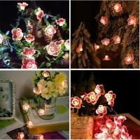 Luces De Fairy De Flor De Cerezo Rosa 1PC 10/20/30 LED Lámpara De Cadena Operada Por Batería Decorativa Para Interior Y Exterior - details 9