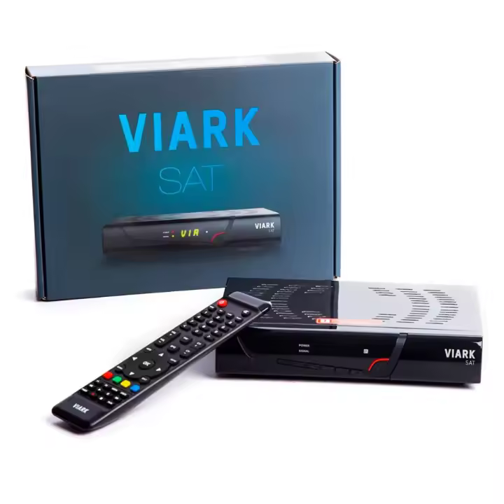 Viark Sat - Receptor Satélite Digital Full HD DVB-S2 Multistream H.265/HEVC con LAN y Antena Wifi USB - 1
