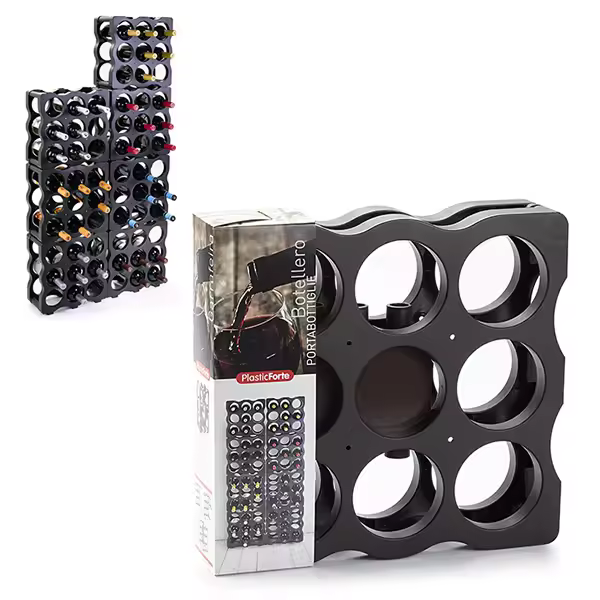 BOTELLERO MODULAR 9 BOTELLAS PLASTICFORTE - 1