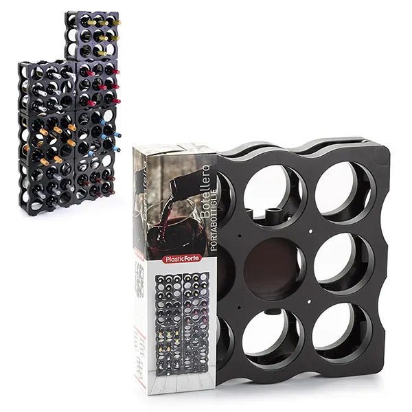 BOTELLERO MODULAR 9 BOTELLAS PLASTICFORTE - 1
