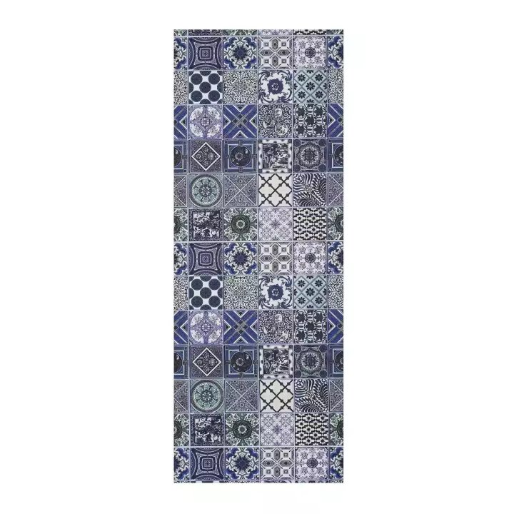 Alfombra vinílica de cocina diseño azulejos en azul - SPRINTY CERAMICS | 52x100, 52x200 cm - 1