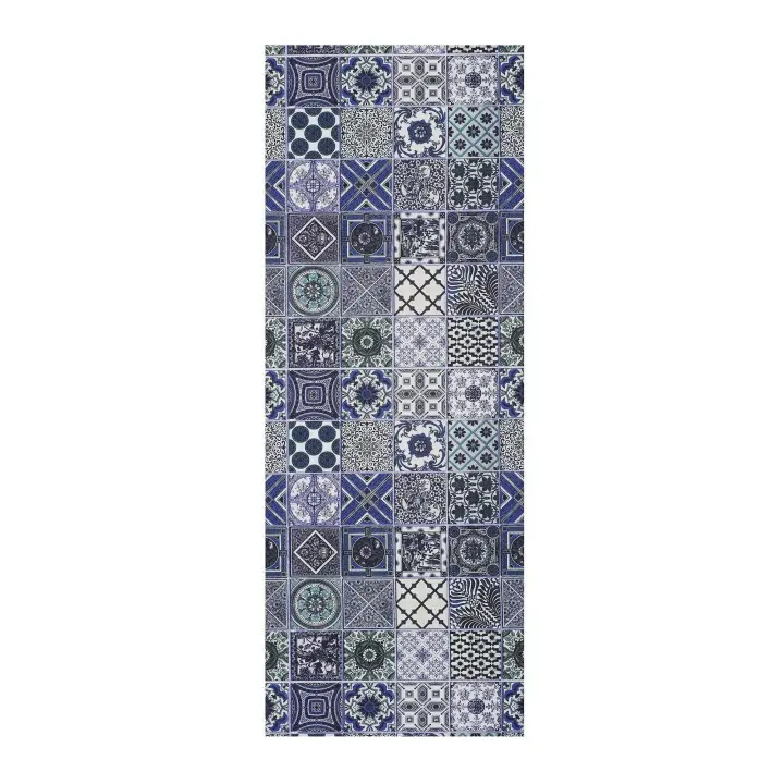 Alfombra vinílica de cocina diseño azulejos en azul - SPRINTY CERAMICS | 52x100, 52x200 cm - 1