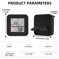 Sensor De Temperatura Y Humedad ONENUO Tuya WIFI/Zigbee Con Iluminación Inteligente Compatible Con Alexa Y Google Smart Life - details 28