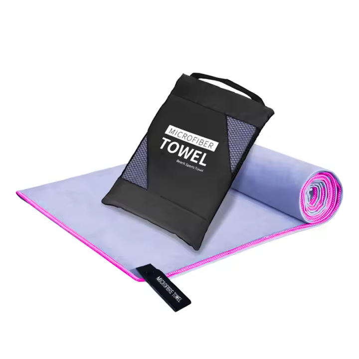 Toalla De Viaje Ultra Compacta Y Suave De Microfibra Para Secado Rápido Para Camping Gimnasio Playa Natación Yoga - 1 Pieza - 1