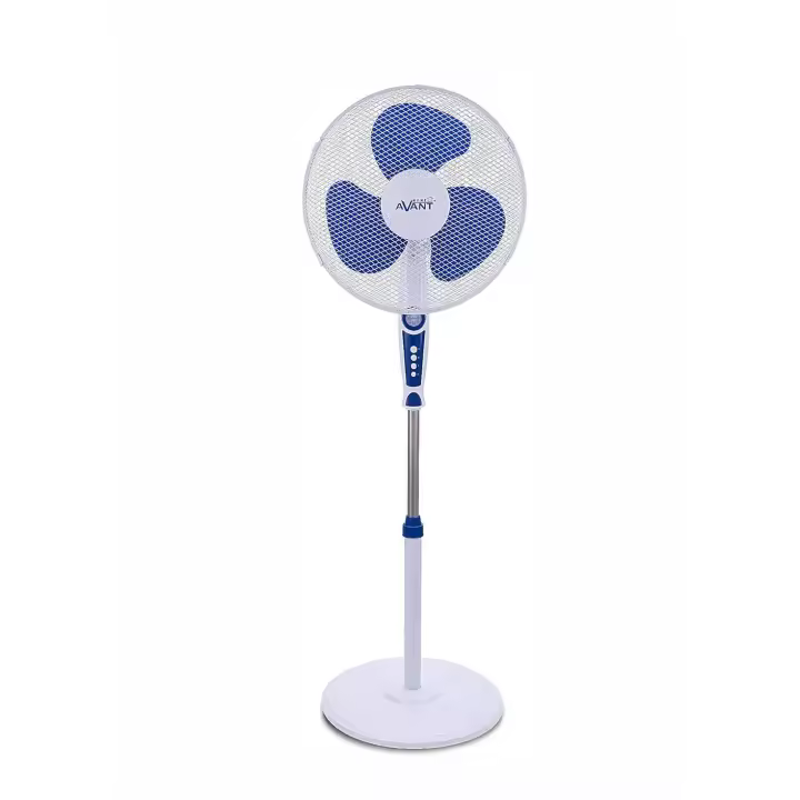 Avant Ventilador de pie Ventilador Oscilante 45W con 3 velocidades  Altura regulable hasta 40 cm  16 Pulgadas  Base redonda  Azul - 1