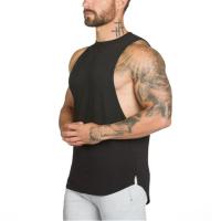 Chaleco Transpirable Para Hombre Color Sólido Verano Estilo Casual Cuello Redondo Absorbente De Humedad T-Shirt Deportiva - details 2