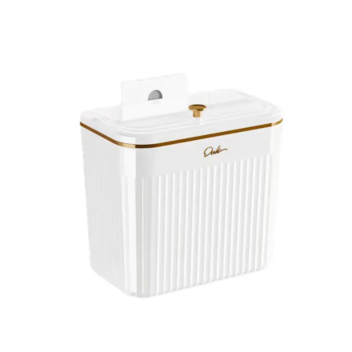 Bandeja De Cocina Con Tapa Y Soporte En La Pared Recipiente Para Basura De 8.5/12L Reciclaje Y Compost Bin Para Armario Debajo Del Grifo - 1