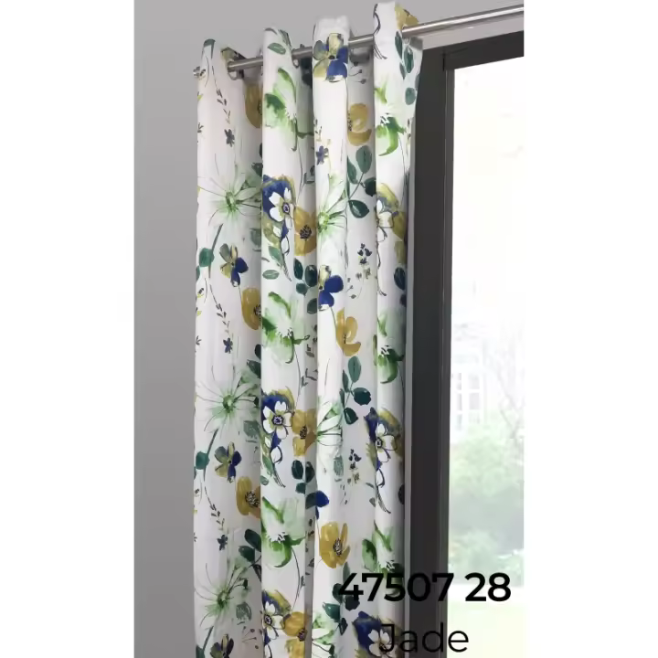 STARLEY-Cortinas Opaca coloridas florales 100% Poléster,cortina para dormitorio, sala de estar,1Pieza,140x260cm - 1