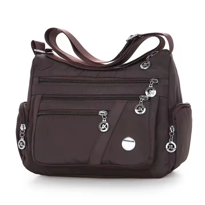 Bolso De Hombro Impermeable Oxford Para Mujer Bolso Cruzado Multifuncional Bolsa De Mano Grande Capacidad Mensajero Casual - 1