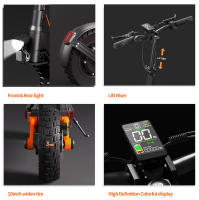 JOYOR S10-S-Z Electric Scooter 60V 18Ah Battery, Dual 1000W Motor 65km/h Max Speed 70-85km Range Black - details 6