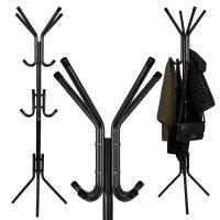 Ruhhy, Perchero Metálico de Pie Color Negro, blanco con 12 Ganchos, Diseño Moderno, Estable y Resistente para Entrada, Dormitorio, Oficina o Recibidor – Fácil Montaje sin Herramientas – Estructura de Alta Calidad – 175 cm de Altura - details 1