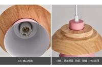 Lámpara Colgante Nórdica Para Restaurante Moderna Y Sencilla Luz Personalizada Para Porche Aisle Creativa Para Café Lámpara Macarón En Multiple Colores - details 10