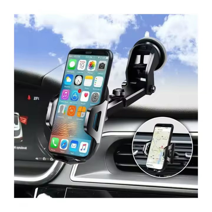 EN1 Soporte para teléfono para Automóvil, Soporte para teléfono para Automóvil Ventilación de aire para tablero de cortinas - 1