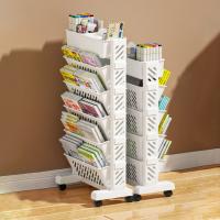 Estante Móvil Con Ruedas Ecológico De 5 Capas Para Escuela Y Oficina Estantería Lateral Removible Para Mesas De Clase Rack De Almacenamiento Para Revistas - details 11