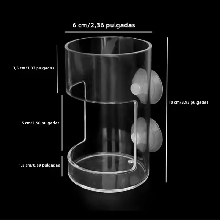 Nuevo Anillo De Alimentación Para Acuario Plástico Con Ventosa Torreón Flotante Para Tanque De Peces Accesorio En Forma De Cuadrado Y Circulo - 1