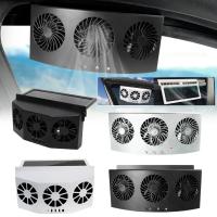 Ventilador De Escape Para Coche Recargable Por USB Y Solar Circulación De Aire Enfriamiento Y Disipación De Calor Alta Potencia 2/3 Ventilador De Ventilación Frontal - details 0