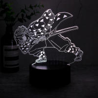 Luz Nocturna LED 3D De Anime Ghost Slayer Personaje Asesino De Demonios Para Decoración De Habitación Regalo Para Fanáticos De La Película - details 1