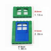 Bloques De Construcción DIY Para Niños 102 Piezas Ciudad Arquitectura Juguete Educativo De Bloques De Ladrillo Para Puertas Y Ventanas - details 4