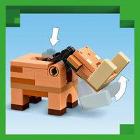 LA EMBOSCADA EN EL PORTAL DEL NETHER - LEGO MINECRAFT 21255 - details 1