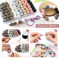 Kit De 20 Piezas De Bolas De Silicona Redondas De 15MM Para Fabricación De Joyería DIY Correas De Llavero Pulseras Collares Accesorios - details 6
