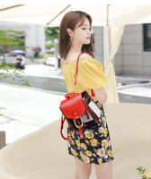Mochila De Piel PU Pequeña Para Mujer Estilo Retro Cuadros Calidad Superior Viaje Mochila Escuela Bolsa De Hombro Moda - details 2
