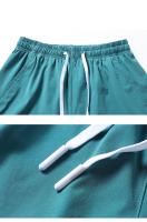 Shorts De Verano Para Hombre En Color Sólido Moda Casual Con Cintura Elástica Y Doble Bolsillos Estilo Deportivo Para Playa - details 4