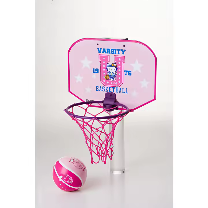 Mini basket  infantil para niños y niñas, con diseños exclusivos de Hello Kitty (6535) Mini canasta de baloncesto. + REGALO BOLOS  Incluye una pelota. Ligero y fácil de montar. Calidad al mejor precio. De acuerdo a la normativa CE. +3 años - 1