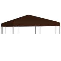 vidaXL Toldo de Cenador 310 g/m² 3x3 m Casa Jardín Dosel Lona Carpa Color Burdeos,  Taupé,  Marrón y mas - details 2