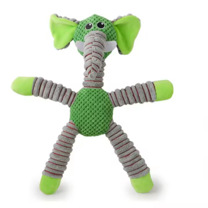 Juguete De Masticar Para Perros Grandes Indestructible Suave En Forma De Animales Peluche Para Entrenamiento Dental Y Dientes De Lágrima - 1