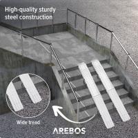 Arebos 2X Rampa Plegable  Rampas de Carga 400 kg MAX.  Rampa Plegable para Moto y rampa de Acceso  Acero  Plegable - details 15