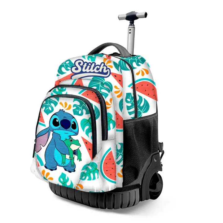 KARACTERMANIA - Disney Lilo y Stitch Frog Mochila Escolar con Ruedas Trolley GTS FAN - 1