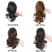 Pelucas Sintéticas Con Cabello Rizado Fuerte Para Niñas Peluca De Media Cola Princesa Lindo Clip En Cabello Alta Caudal De Cabello - details 7
