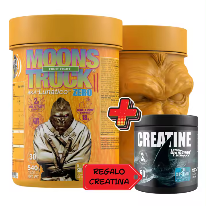 MOONSTRUCK®II ZERO. PRE-WORKOUT - 540gr --Zoomadlabs pre-entreno el GORILA esta de VUELTA + REGALO de bote de creatina ULTRAPURE 200 mesh de 150g- - 1