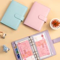 Cartera De Cuero PU Con Envolventes De Dinero Y Bolsillos Cierre De Cremallera Organizador De Presupuesto A6 Para Ahorrar Dinero Unisex - details 3