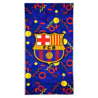 Barcelona Toalla de Playa 100% Microfibra, Toalla para Piscina, Baño, Vacaciones, Campamento, 70x140cm, Regalo Cumpleaños Niños y Adultos, Toalla Barça FCB, Color Azul - details 1