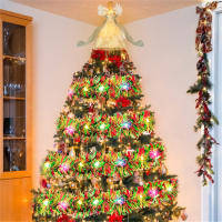 Guirnalda De Navidad Dingion De 16 Pies Con LED Y Metálico Brillante Decoraciones Gruesas Para Adornar Árbol Y Fiestas De Navidad Internas - details 2