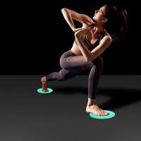 2PCS Discos De Yoga Para Ejercicios De Abdomen Y Core Entrenamiento De Fitness Equipo De Gimnasio Doméstico Almohadillas De Deslizamiento Para Piernas Cintura Y Glúteos - details 6