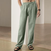 Pantalones deportivos casuales sueltos de lino transpirables de hip-hop para hombre de nueva tendencia de primavera y verano - details 23