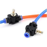 Válvula Manual HVFF SA Air Pneumática Conector Rápido 4mm 6mm 8mm 10mm 12mm Para Girar Interruptor Válvula De Limitación De Corriente - details 3