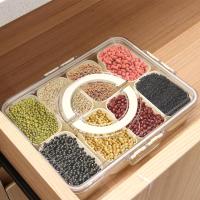 Caja De Almacenamiento Portátil Para Cocina Con 8 Compartimentos Divididos Para Seasoning Frutas Y Snacks Caja Frescorretenedor Moderno - details 11