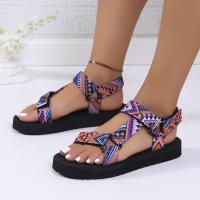 SP Nuevas sandalias de Playa de estil étnico con Velcro y Suela Gruesa de verano a juego para Mujer Talla 43. - details 8