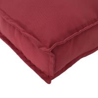 Cojín de Exterior vidaXL Rojo Vino Poliéster 110 x 40 x 8 cm Cojín - details 6
