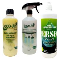 Pack ECOJIN ORIGINAL a Elegir + Difusor + PERSEO Lavavajillas Gel 1,2kg – Antigrasa, Antical, Abrillantador Aroma Lima Mexicana. LABONCLER ECOJIN ORIGINAL - details 0