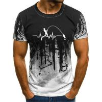 Camiseta De Algodón Divertida Para Pesca Aficionado Camiseta Casual Ligera De Secado Rápido Para Hombre Con Estampado De Líneas De Pesca - details 5