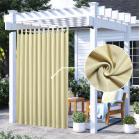 Cortina Térmica Impermeable Para Exterior 1PC Bloqueo De Sol Para Patio Porche Pergola Cabana Decoración Clásica Estilo Sólido - details 8