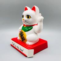 Gato De La Suerte Chino Personaje Oscuro Vertical Con Dedo Del Middle Welcome Para Decoración De Hogar Figura De Plástico - details 1