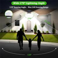 Lámpara Solar Exterior 172LED Con Sensor De Movimiento Y Control Remoto 3 Modos Para Patio Garage Jardín Protección IP65 ABS - details 14
