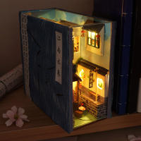 Kit De Puzzle 3D De Madera Librería DIY Estante De Libros Miniatura Casa De Muñecas Modelo De Construcción Para Decoración Del Hogar - details 13