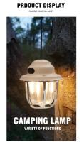 Lámpara De Camping LED Retro 1200mAh Luz De Emergencia Impermeable IPX4 Carga Tipo C Para Exterior Linterna Colgante Para Tienda De Campaña 2700K/6500K - details 8